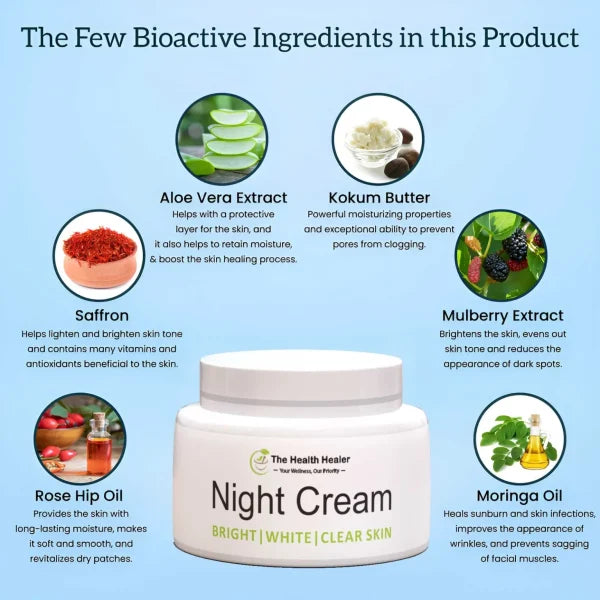 The Health Healer Extreme Strong Whitening And Aging Night Cream 100% 0riginal