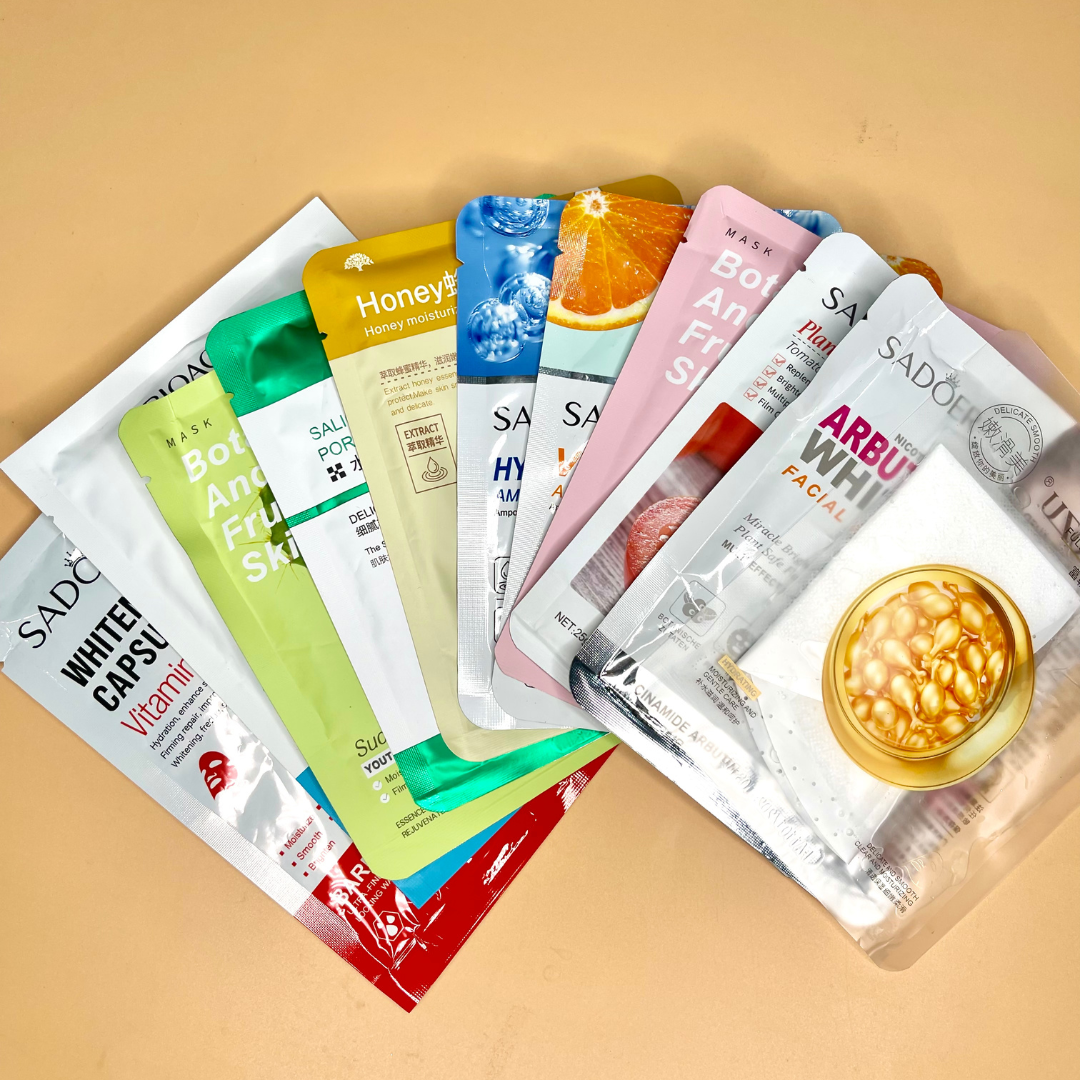 Korean Face Sheet Mask (Random) Pack of 8