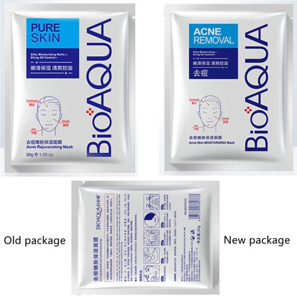 (pack Of 3) Bioaqua Acne Removal Skin Face Mask