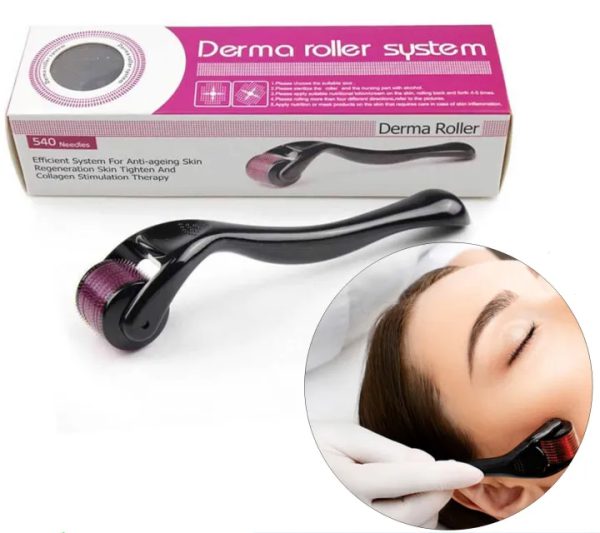 Hair Growth Derma Roller -540 Titanium Needles (0.5mm) for Women and Men